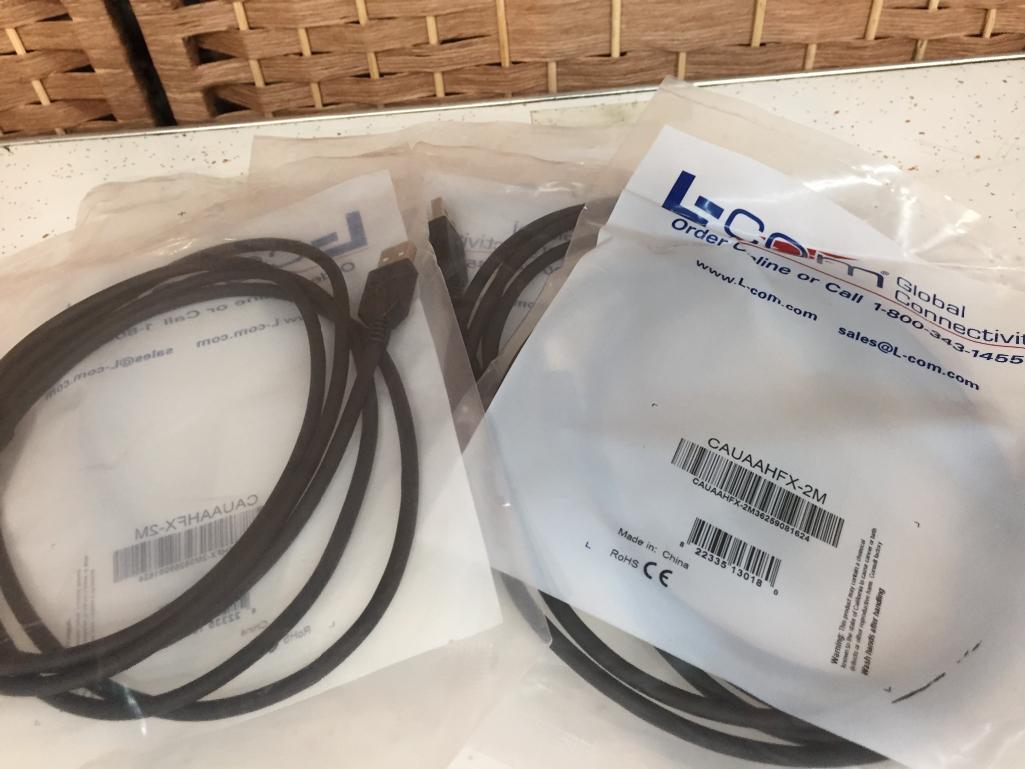 Assorted Cables USB & Monoprice Ironlink Cisco SFP-H10GB-CU2M-IL 10G SFP Cables - 11 pcs