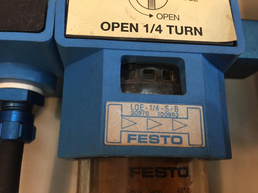 Custom Festo Hydraulic Filter / Pressure Control Panel