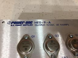 Power-One HE15-9-A DC Power Supply 15VDC @ 9A
