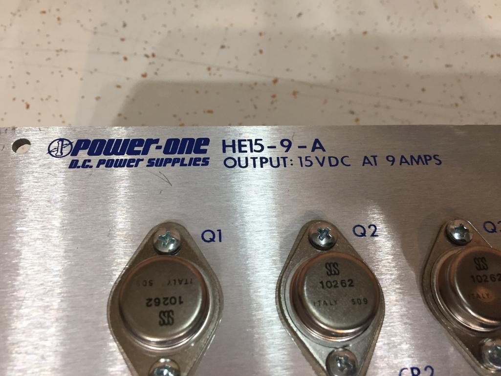 Power-One HE15-9-A DC Power Supply 15VDC @ 9A