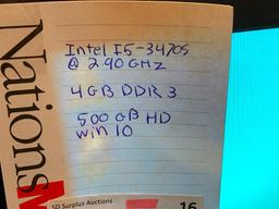 Dell Optiplex 3011 20" LCD Intel i5-3470S 2.9GHz 4GB 500GB Win 10 AIO Desktop Computer