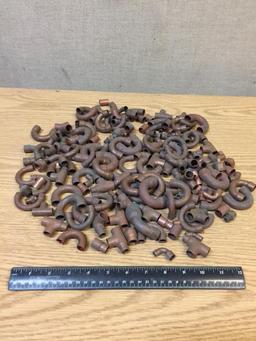 Assorted Copper Fittings Elbows Tees 180 Degree Reducing