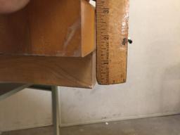 Omtec Wooden Butcher Block Ball Transfer Table Top 50psi 45 x 36