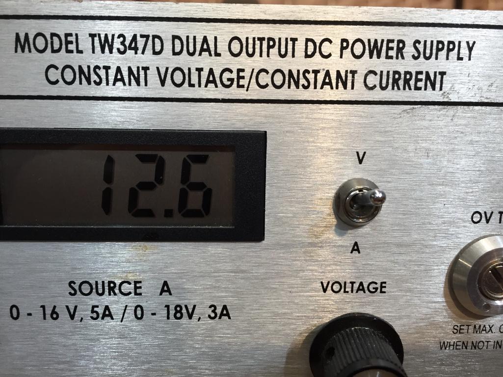 Power Designs PD TW347D Dual Output DC Power Supply