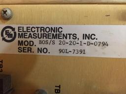 Electronic Measurements Inc. BOS/S Bipolar Operational Source / Sink Power Supply