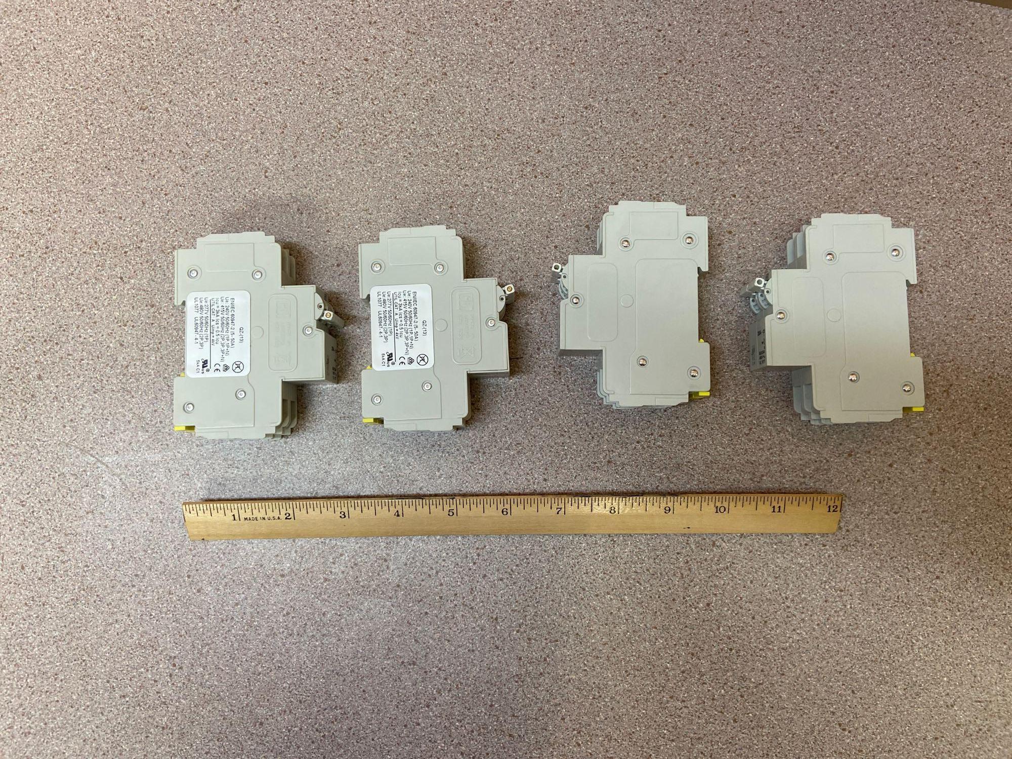 ASI QZ213D220 QZ Series 2 Pole 20amps 277/480 VAC Circuit Breakers - 4 pcs