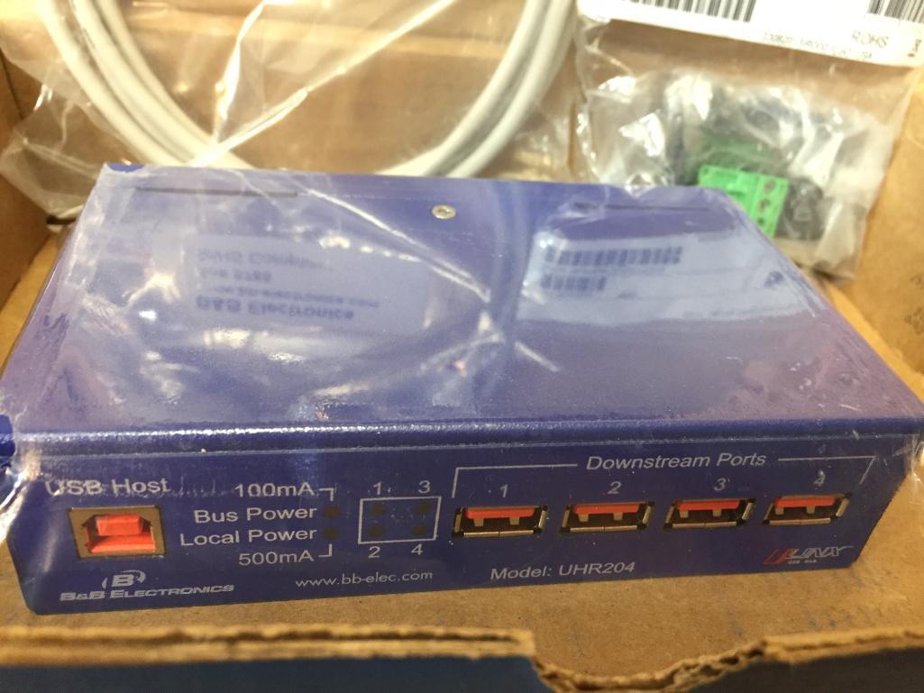 B&B Electronics UHR204 Industrial USB 4 Port Hub - NEW