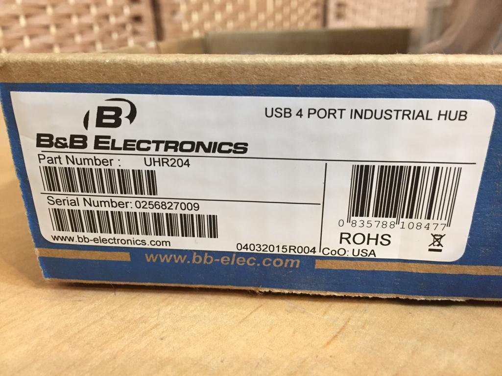 B&B Electronics UHR204 Industrial USB 4 Port Hub - NEW