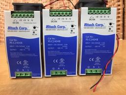 Altech Corp PS-C24048 48VDC 5A DIN Rail PLC DC Power Supplies - 3pcs