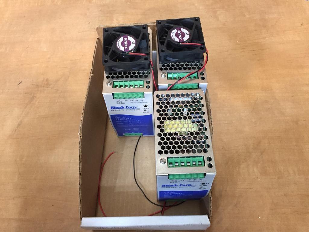 Altech Corp PS-C24048 48VDC 5A DIN Rail PLC DC Power Supplies - 3pcs