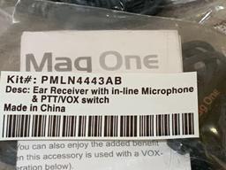 Motorola PMLN4443AB Ear Receiver with In-Line Microphone & PTT/VOX Switch - 12pcs
