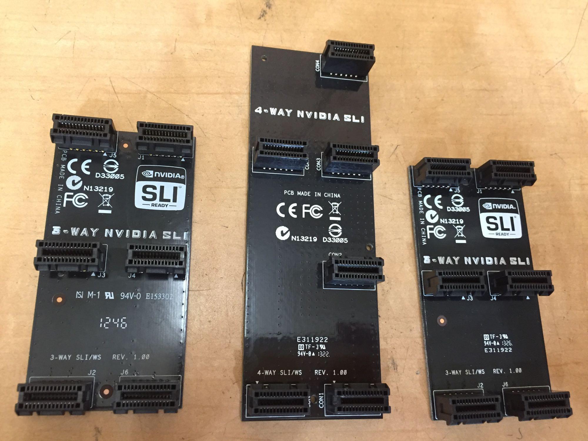 Assorted nVidia SLI GPU Bridges / Flexible / Boards
