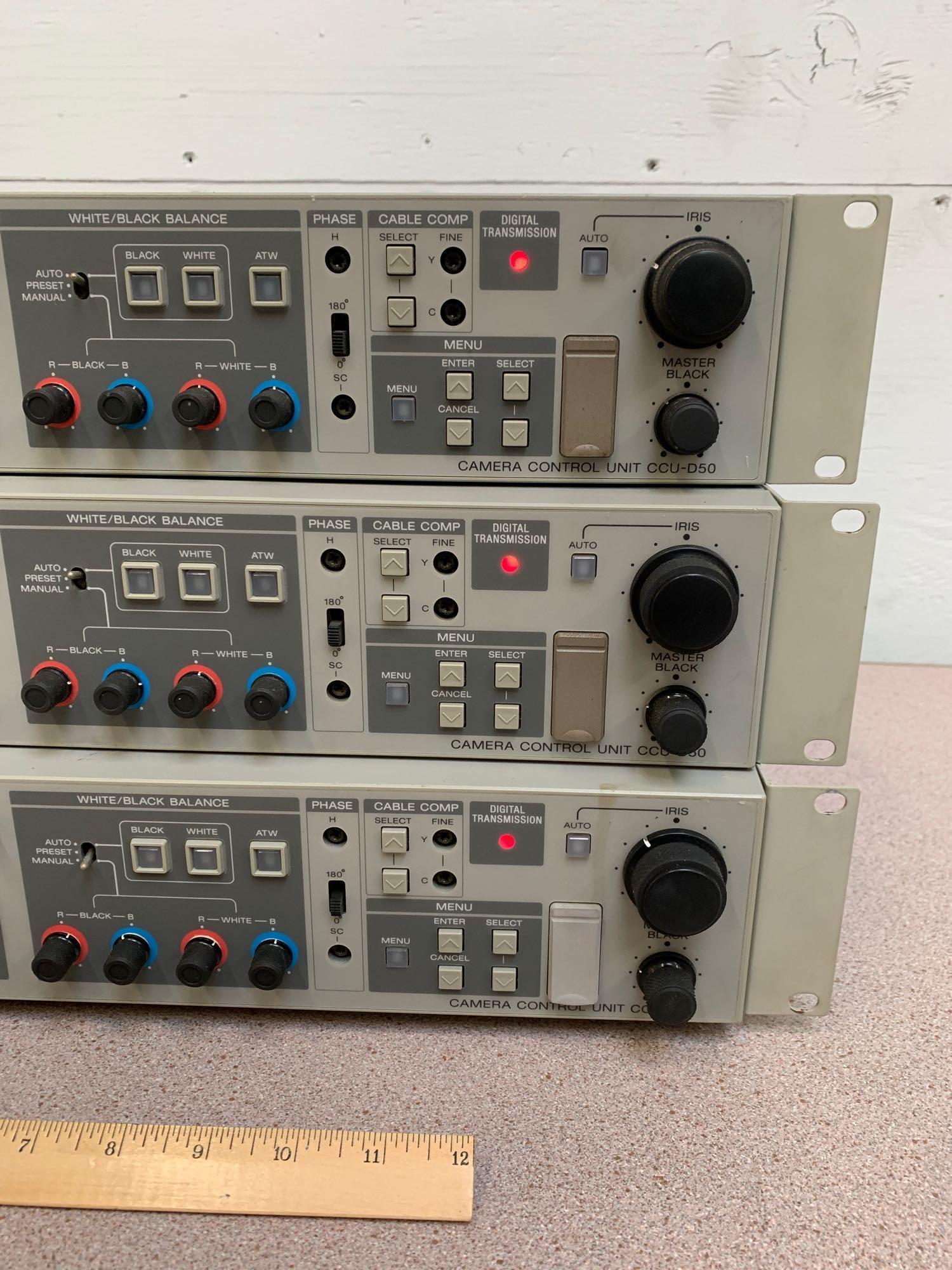 Sony CCU-D50 Digital Camera Control Unit - 3 pcs