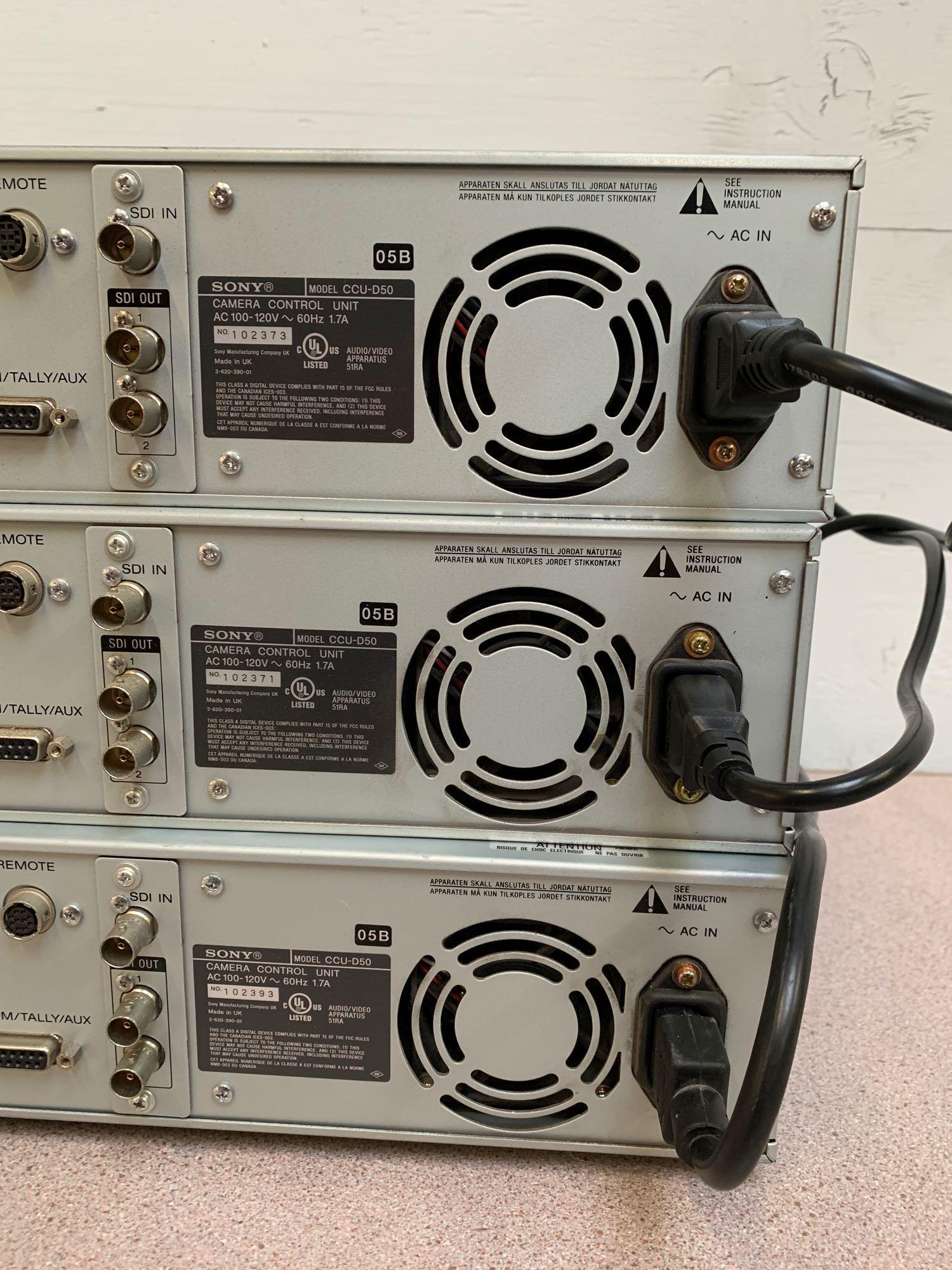 Sony CCU-D50 Digital Camera Control Unit - 3 pcs