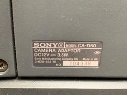 Sony DXC-D50WS Professional Digital Video Camera with CA-D50 Camera Adaptor - 2pcs