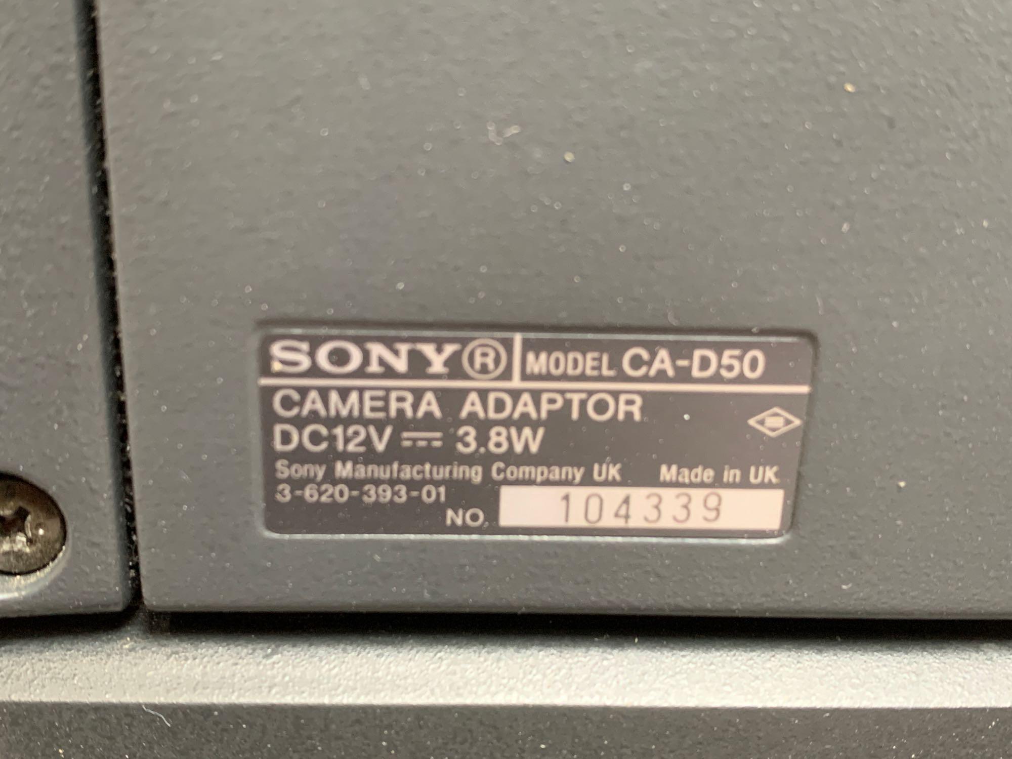 Sony DXC-D50WS Professional Digital Video Camera with CA-D50 Camera Adaptor - 2pcs