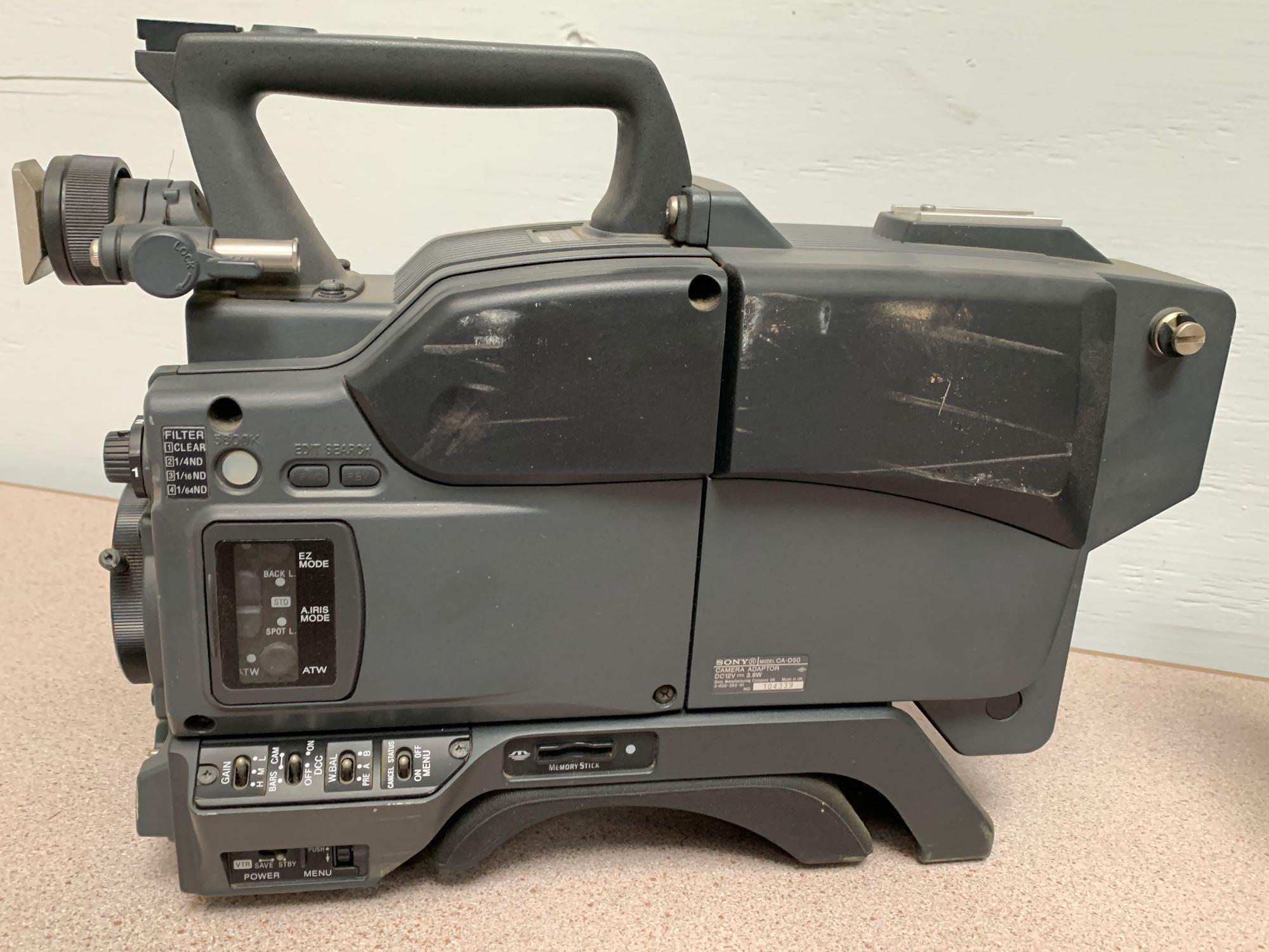 Sony DXC-D50WS Professional Digital Video Camera with CA-D50 Camera Adaptor - 2pcs