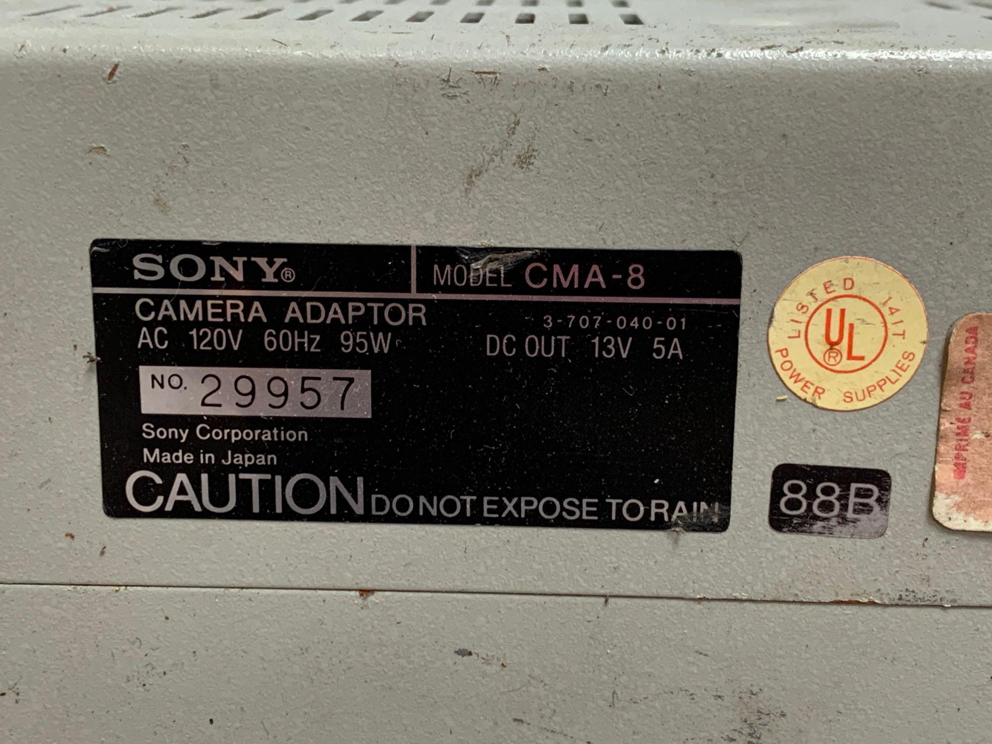 Sony CMA-8 Professional Video Camera Power Supply / Camera Adaptor