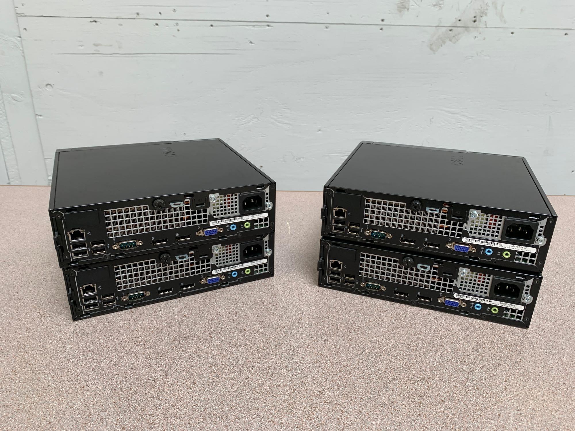 Dell Optiplex 9020 SFF Desktop Computers Intel i5-4590S 3.0GHz 8GB 320GB NO OS - 4 pcs