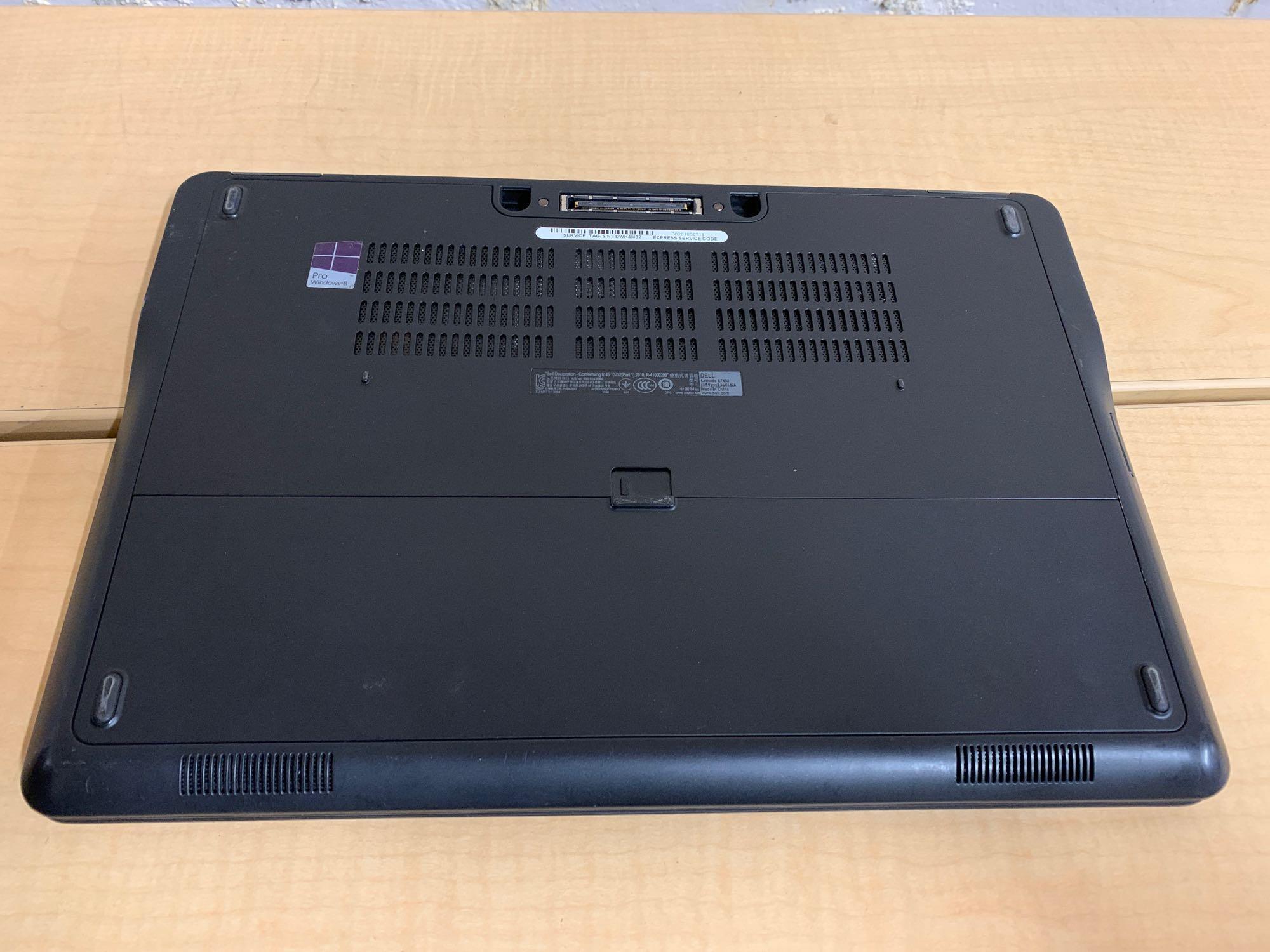 Dell Latitude E7450 14" LCD Intel i5-5300U 2.3GHz 8GB 256GB Win 10 Pro Wifi BT Laptop Computer