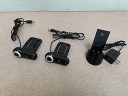 Logitech V-UBM46 USB Cameras & Logitech L-LK10 Wireles Mouse Charger Base - 3pcs