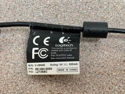 Logitech V-UBM46 USB Cameras & Logitech L-LK10 Wireles Mouse Charger Base - 3pcs