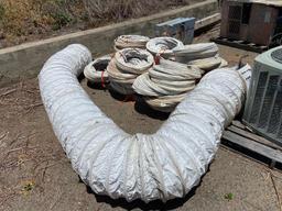 Pallet of PVC Flexible Duct Tubing Ventilation - 20" Diameter x 25ft Length - 12+pcs