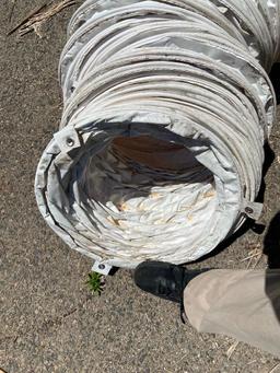 Pallet of PVC Flexible Duct Tubing Ventilation - 20" Diameter x 25ft Length - 12+pcs
