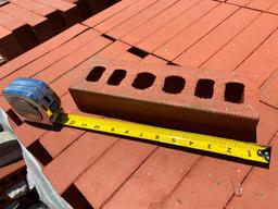 20 Pallets Of Pacific Clay RAKED FACE CORED SUNSET RED - Approx 280 brick per pallet