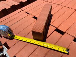 20 Pallets Of Pacific Clay RAKED FACE CORED SUNSET RED - Approx 280 brick per pallet