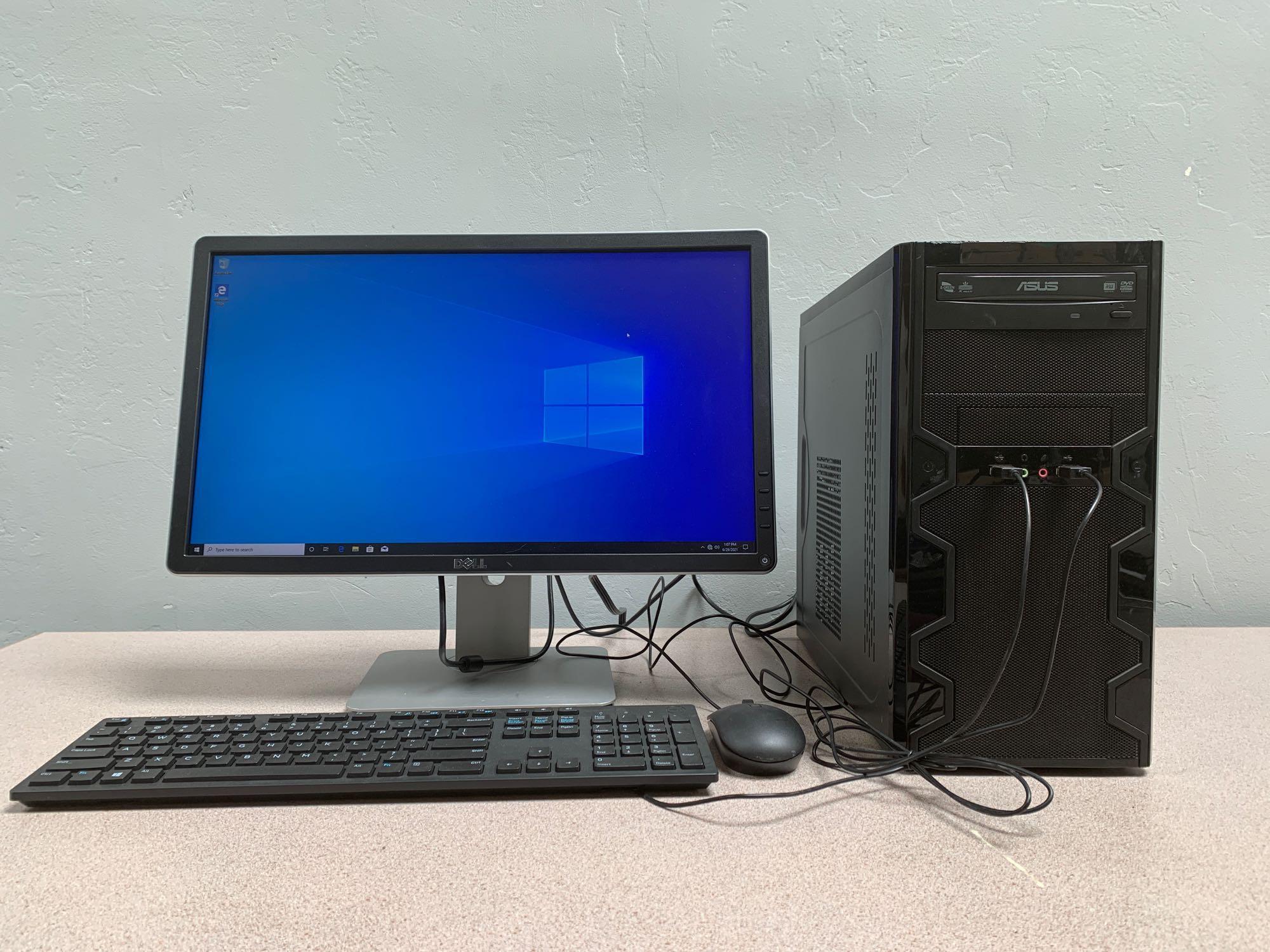 Custom PC 22in LCD Intel i5-4440 3.10GHz 8GB 1TB Win 10 Pro Desktop Computer