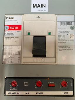 EATON Pow-R-Line PRL1A Panelboard / 400A Circuit Breaker Electrical Enclosure 20 x 60 x 70