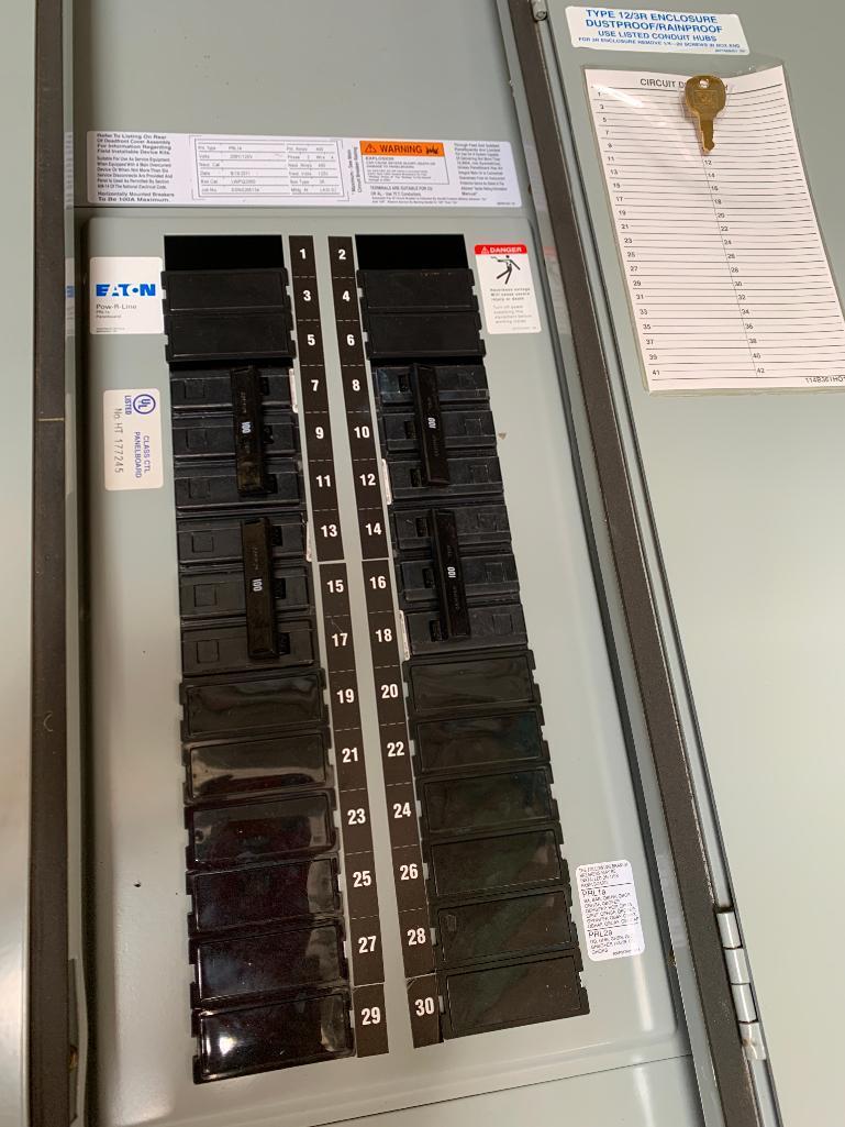 EATON Pow-R-Line PRL1A Panelboard / 400A Circuit Breaker Electrical Enclosure 20 x 60 x 70