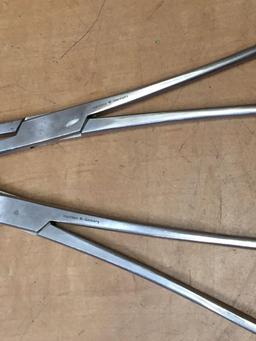 Zimmer 1266-01 & 1266-03 Harrison Spinal Hook Holders / Surgical Instruments - 2pcs