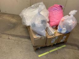 Mixed Pallet of New Laboratory Consumables / Plastic Vials Jars Bottles 4' Glass Tubes Flexboy Bags