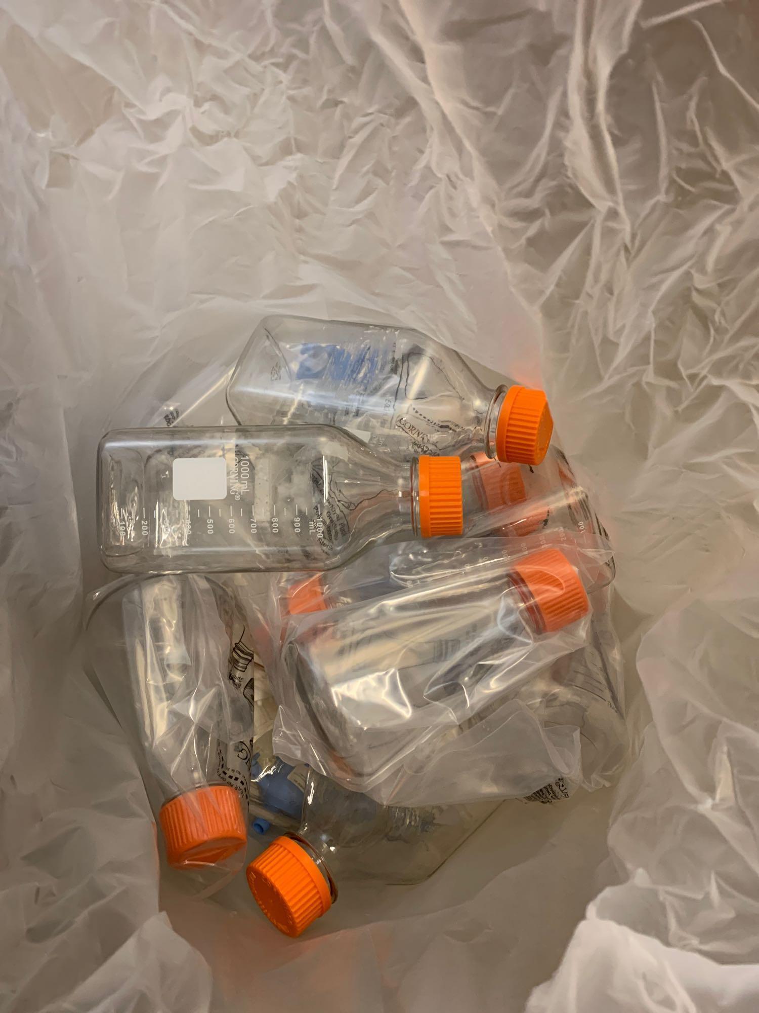 Mixed Pallet of New Laboratory Consumables / Plastic Vials Jars Bottles 4' Glass Tubes Flexboy Bags