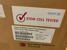 Mixed Pallet of New Laboratory Consumables Plastic Vials Tubes Tips Trays Syringes Pipets Stericups