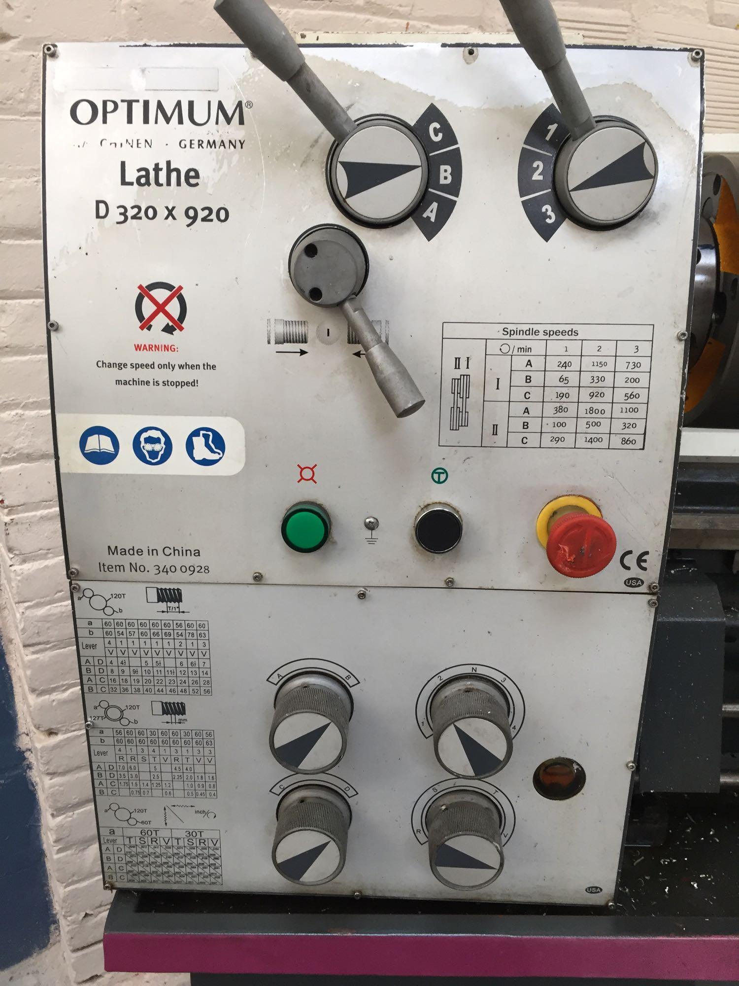 Excel / Optimum D320 x 920 Center Gap Metal Lathe - 115V