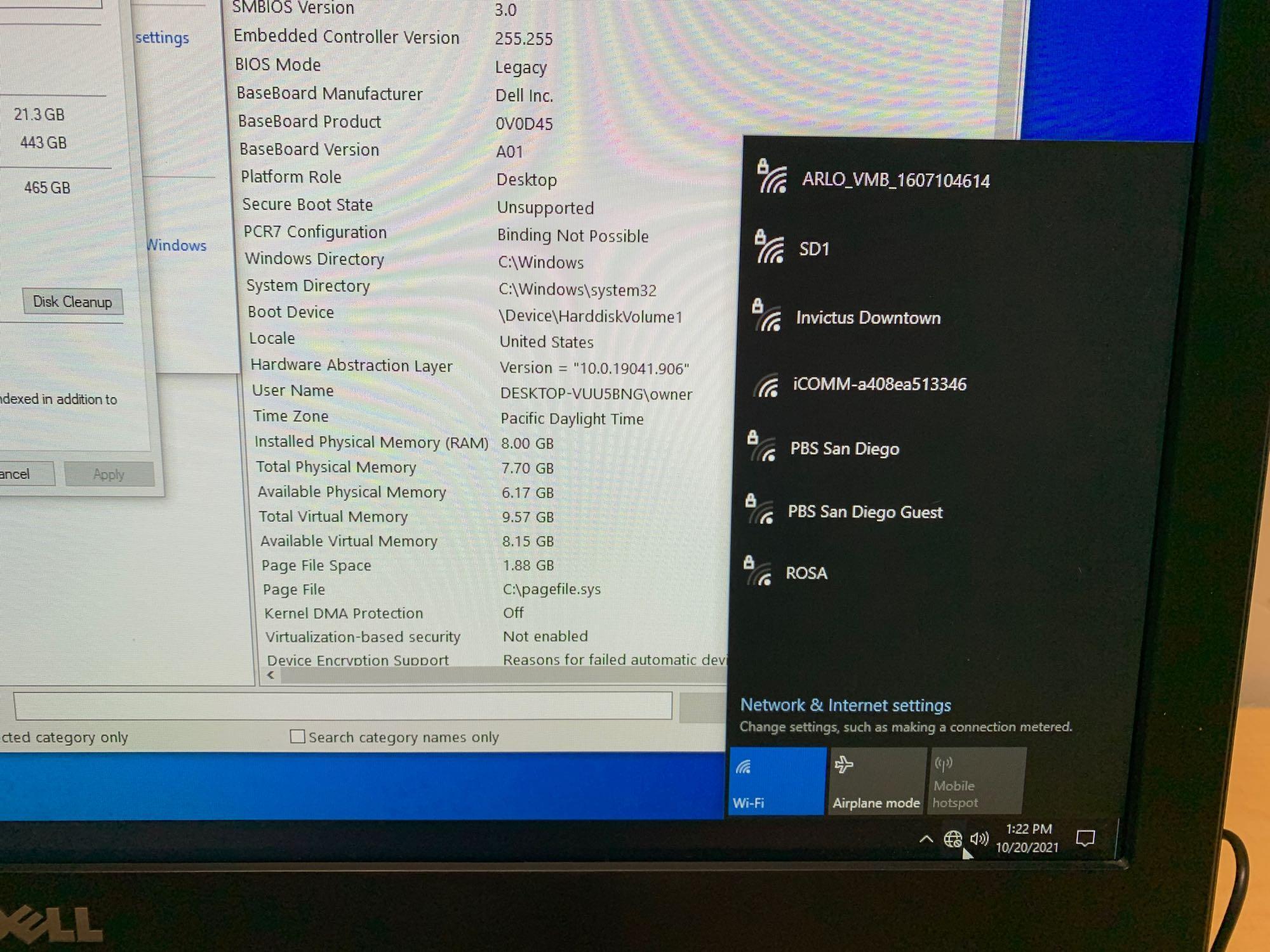 Dell Optiplex 7450 AIO 23" LCD Intel i7-7700 3.6GHz 8GB 500GB SSD Win 10 Pro Desktop Computer