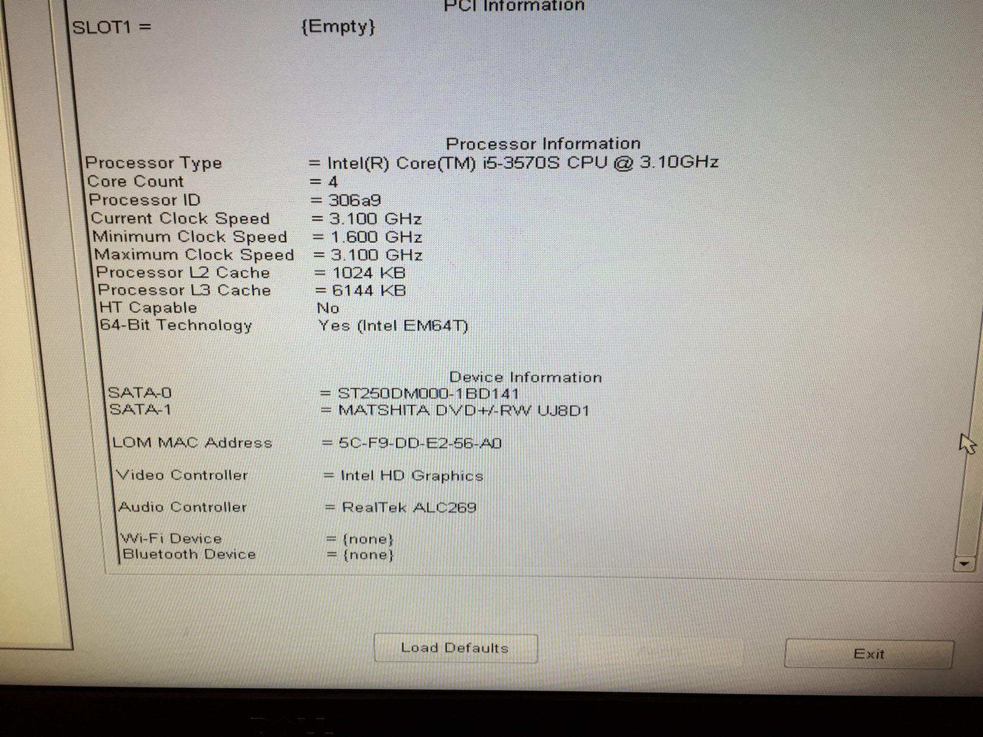 Dell Optiplex 9010 23" AIO Intel i5-3570 3.1GHz 8GB 250GB Win 10 Home Webcam Desktop Computer