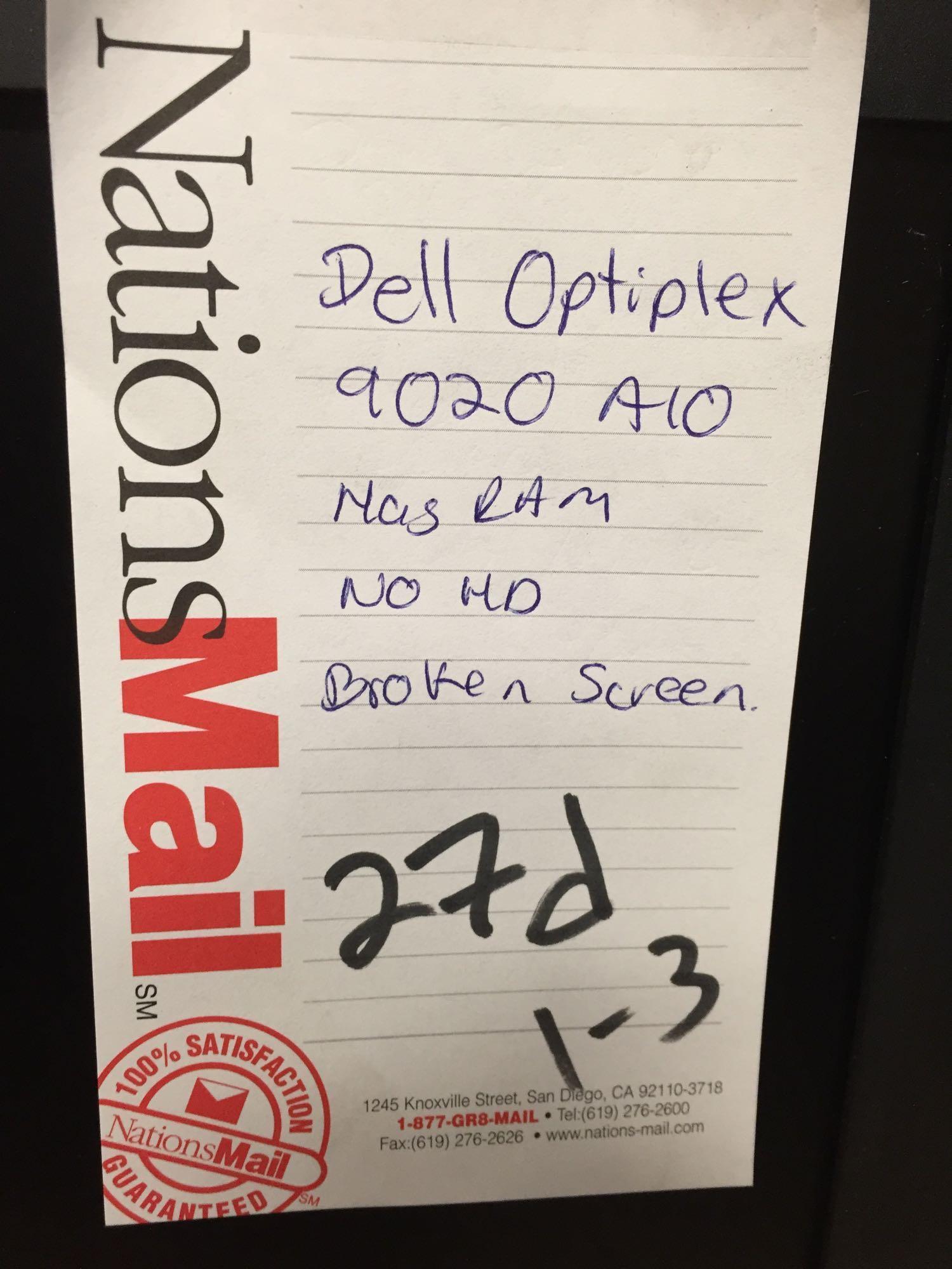 Dell Optiplex 7450 / 9030 / 9020 AIO Desktop Computers w/ Broken Screens