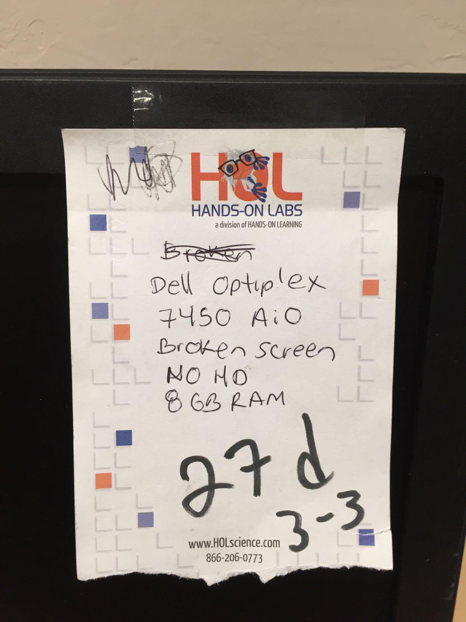 Dell Optiplex 7450 / 9030 / 9020 AIO Desktop Computers w/ Broken Screens