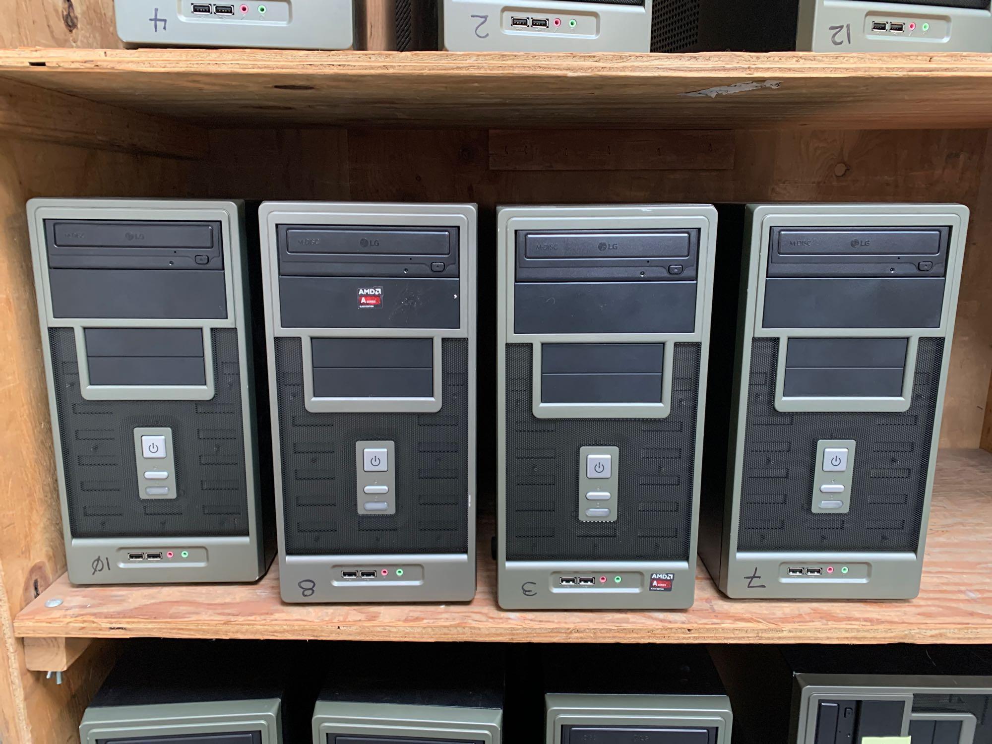 Custom PC's Gigabyte F2A88XM-D3HP AMD A8-7650K Quad Core 3.2GHz 4GB 320GB Desktop Computers - 13pcs