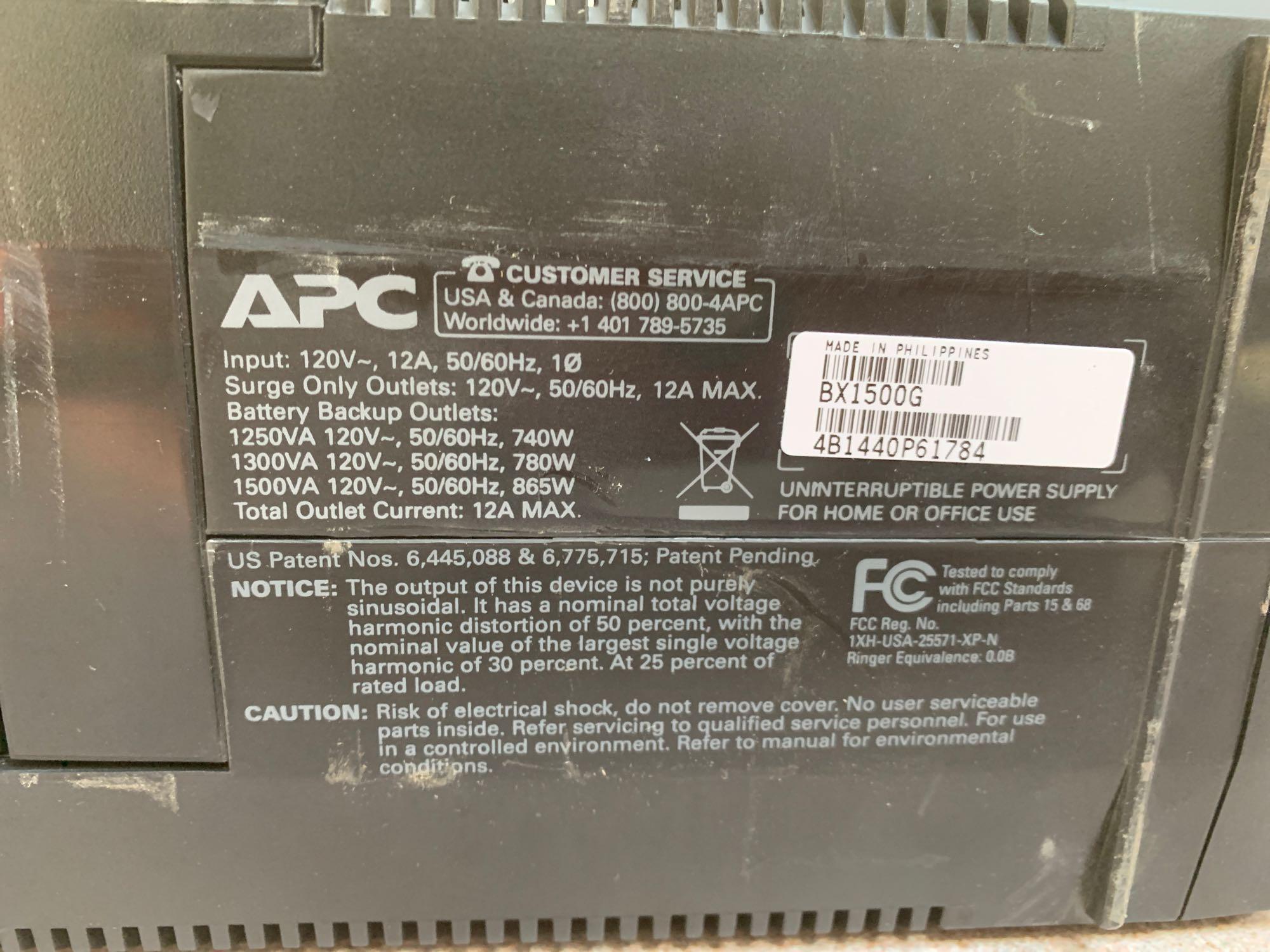 APC BX1500G Back-UPS Pro Tower Battery Back UP UPS 1500VA