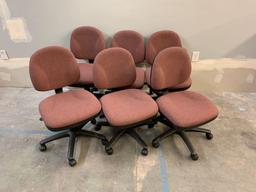 Office Masters Rolling Office Chairs - 6pcs