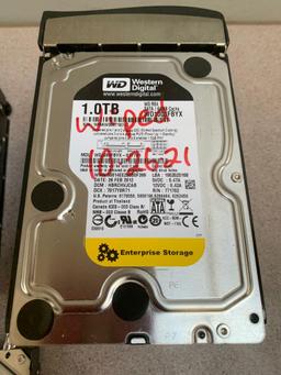 Western Digital WD Enterprise Storage & Dell 1TB SATA Hard Drives w/ SuperMicro Caddies - 14pcs