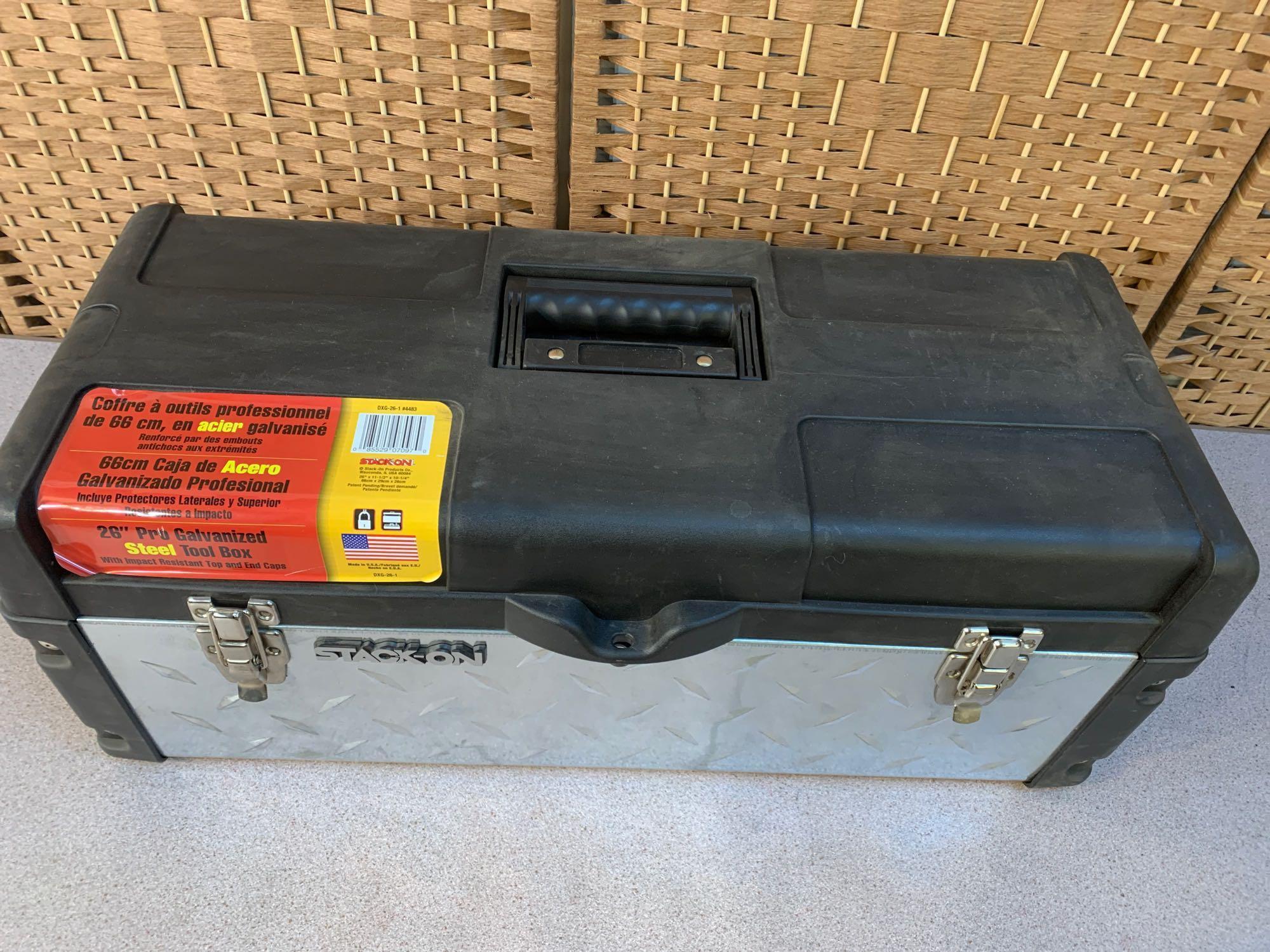 Stack On DXG 26-1 26in Pro Galvanized Steel Tool Box