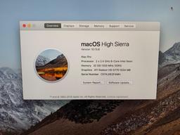Apple Mac Pro A1289 2 x Intel Xeon 6-Core 2.4GHz 32GB 500GB WIfi / BT / DVD Mac OS High Sierra