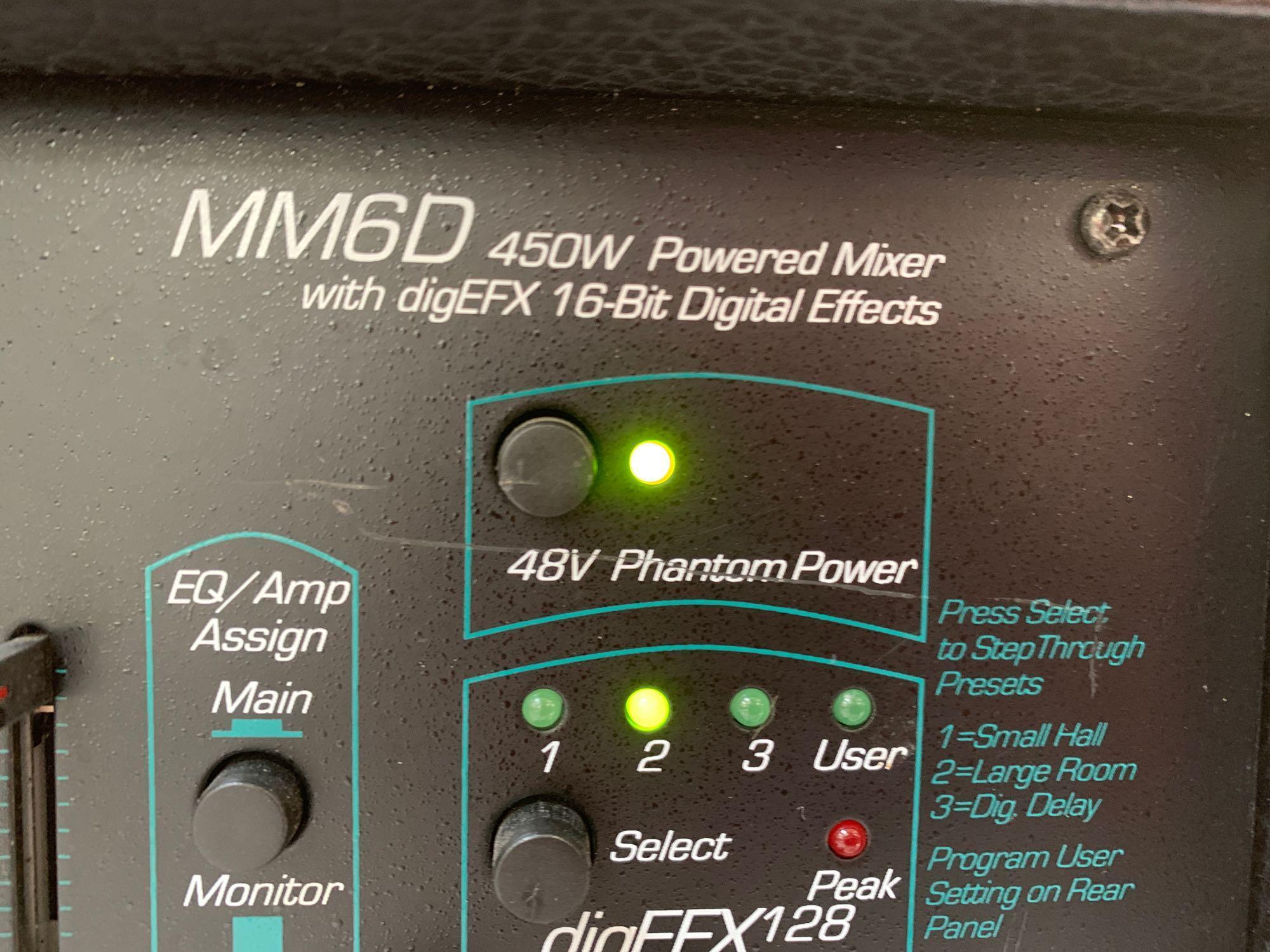 Soundtech MegaMix MM6D 450W Powered 6 Channel PA Mixer