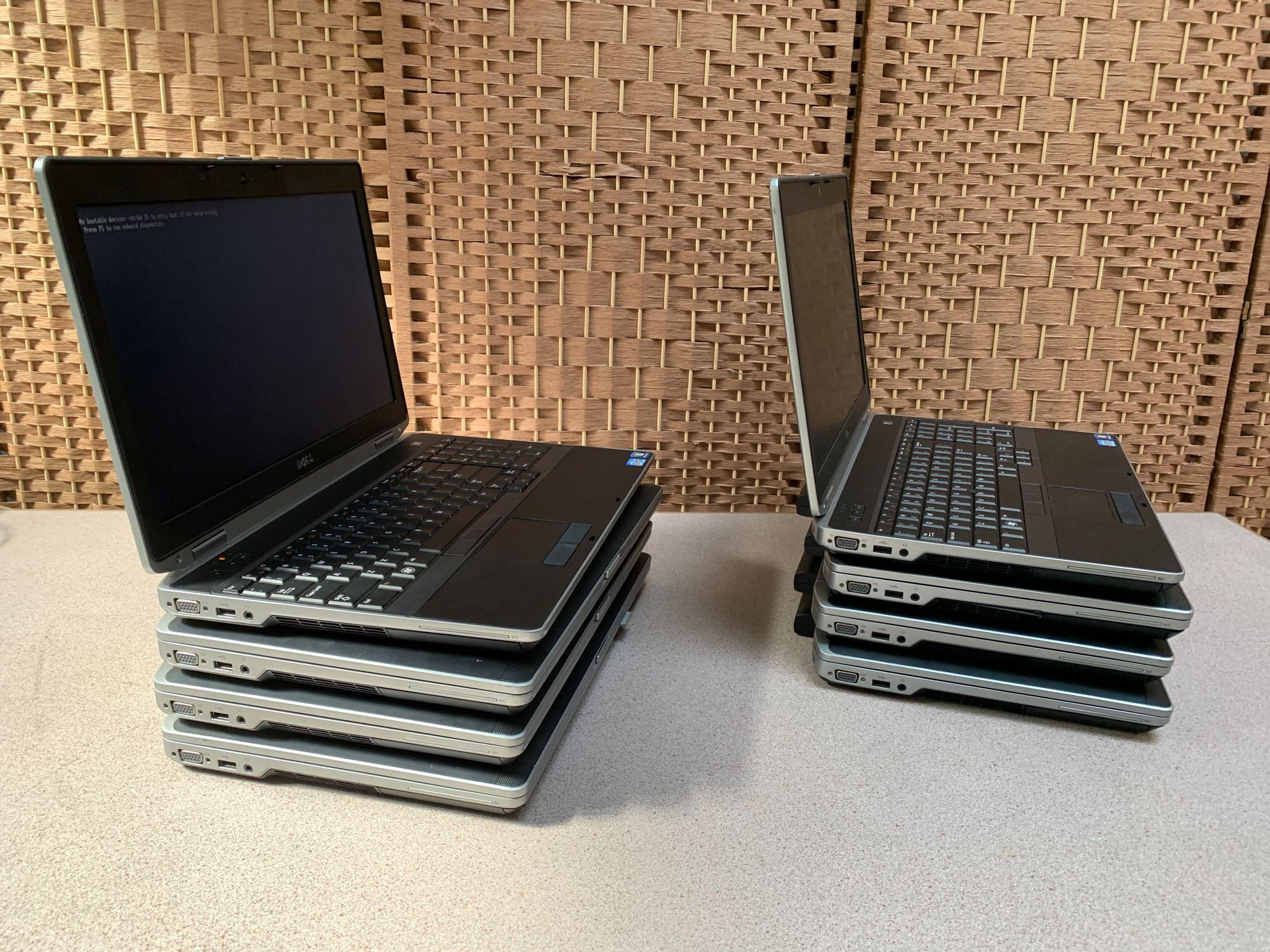 Dell Latitude E6530 15.6in LCD Intel i5-3320 2.6GHz 6GB 320GB Wifi BT WebCam NO OS Laptops - 8pcs